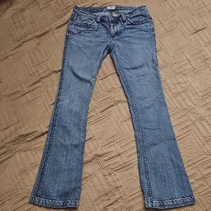 Vintage Antik Denim Women's Boot Cut Jeans in Blue